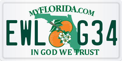 FL license plate EWLG34