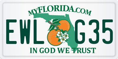 FL license plate EWLG35