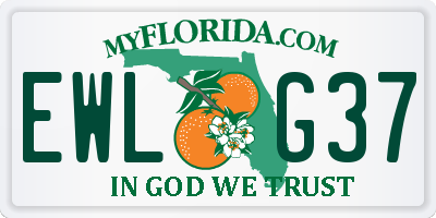 FL license plate EWLG37