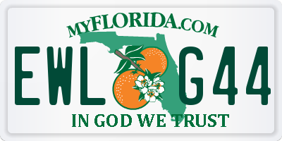 FL license plate EWLG44