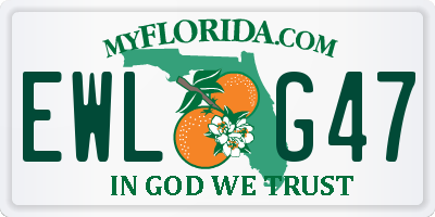 FL license plate EWLG47