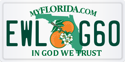 FL license plate EWLG60