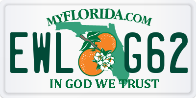FL license plate EWLG62