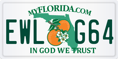 FL license plate EWLG64
