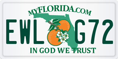 FL license plate EWLG72