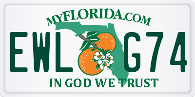 FL license plate EWLG74