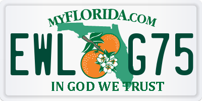FL license plate EWLG75