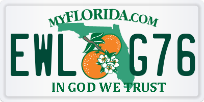 FL license plate EWLG76