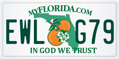 FL license plate EWLG79
