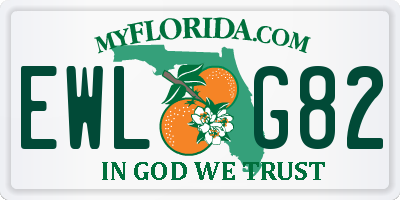 FL license plate EWLG82