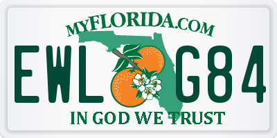 FL license plate EWLG84