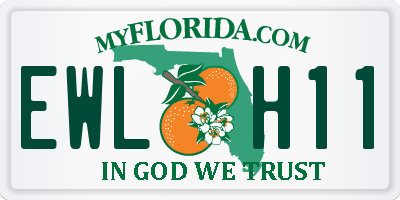 FL license plate EWLH11