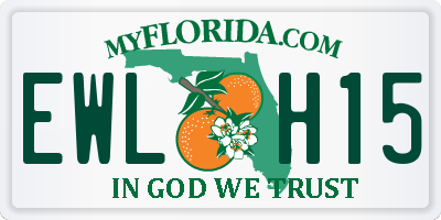 FL license plate EWLH15