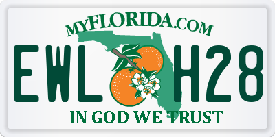 FL license plate EWLH28