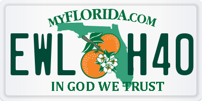 FL license plate EWLH40