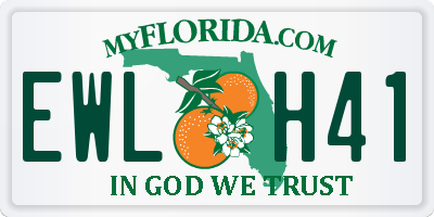 FL license plate EWLH41