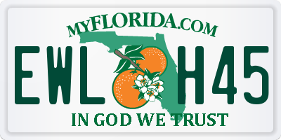 FL license plate EWLH45