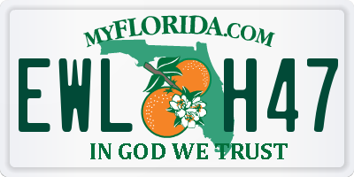 FL license plate EWLH47