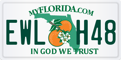 FL license plate EWLH48