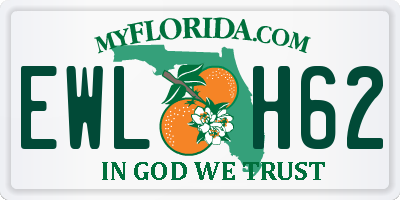 FL license plate EWLH62