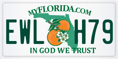 FL license plate EWLH79