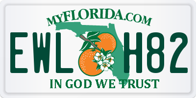 FL license plate EWLH82
