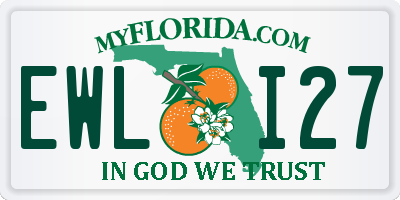 FL license plate EWLI27