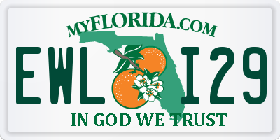 FL license plate EWLI29
