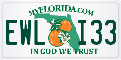 FL license plate EWLI33
