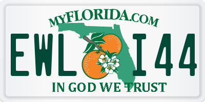 FL license plate EWLI44