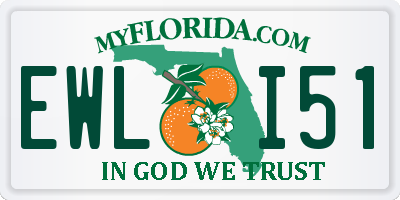 FL license plate EWLI51