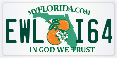 FL license plate EWLI64