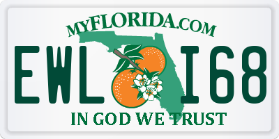 FL license plate EWLI68