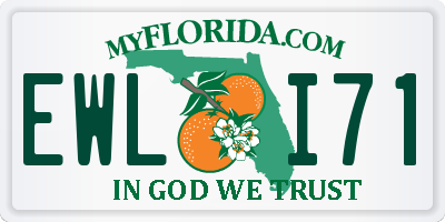 FL license plate EWLI71