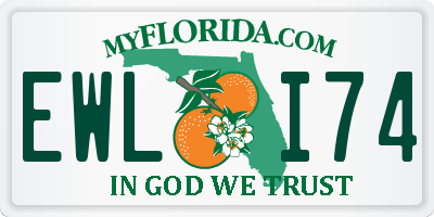 FL license plate EWLI74
