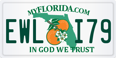 FL license plate EWLI79