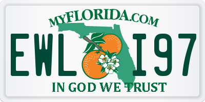 FL license plate EWLI97