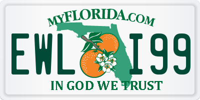 FL license plate EWLI99