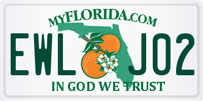 FL license plate EWLJ02