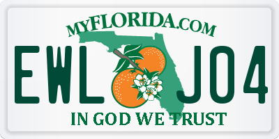 FL license plate EWLJ04