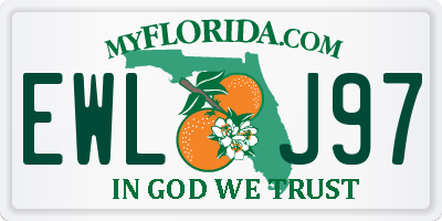 FL license plate EWLJ97