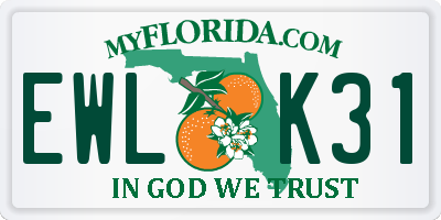FL license plate EWLK31
