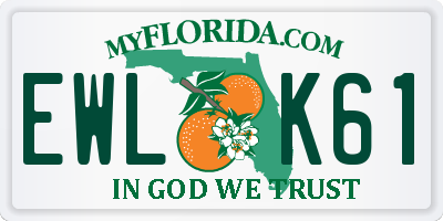 FL license plate EWLK61
