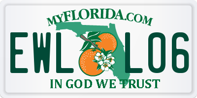 FL license plate EWLL06