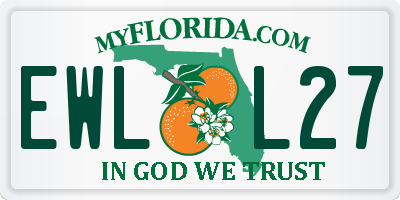 FL license plate EWLL27
