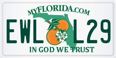 FL license plate EWLL29