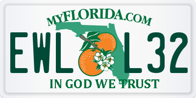 FL license plate EWLL32