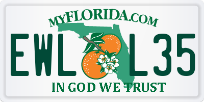 FL license plate EWLL35
