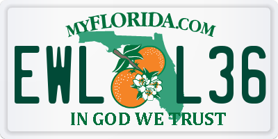 FL license plate EWLL36