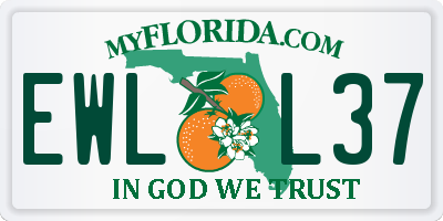 FL license plate EWLL37